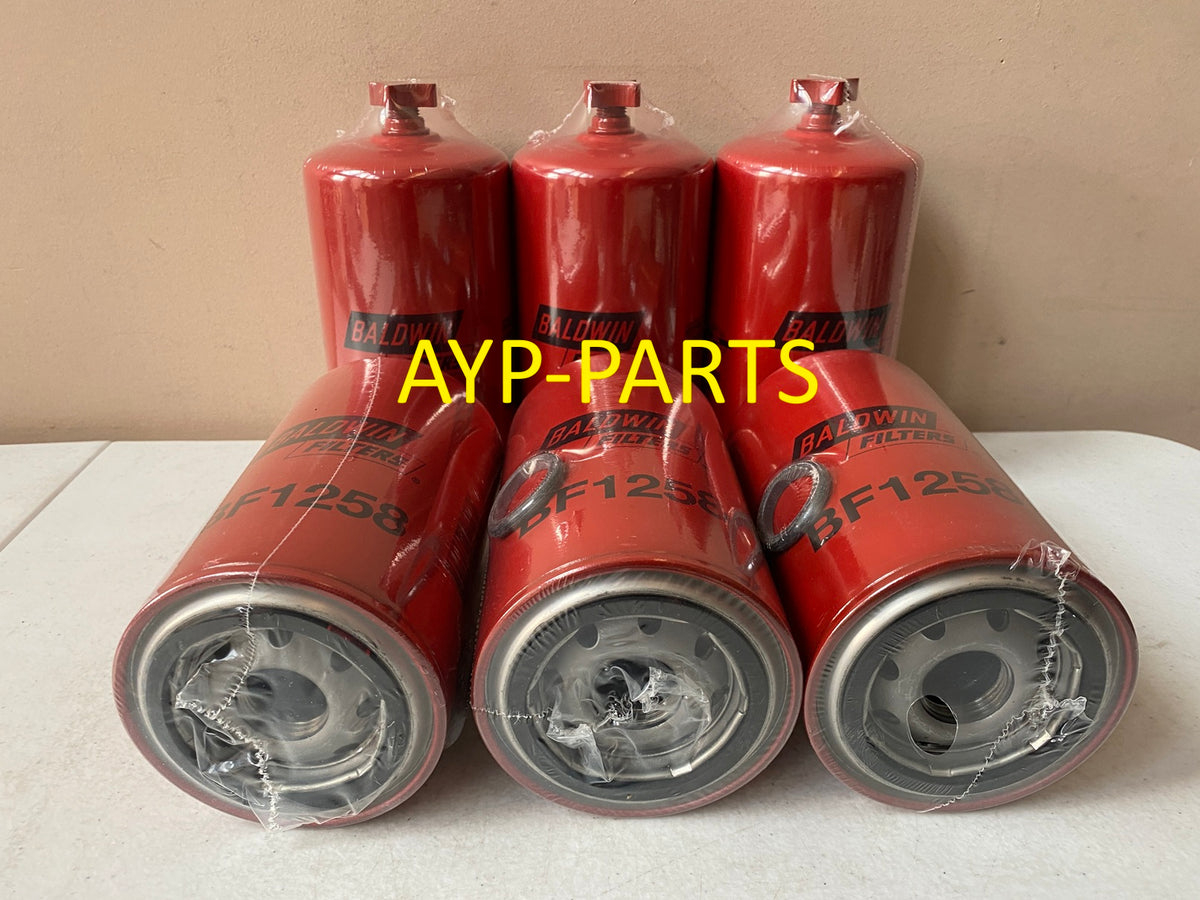 BF1258 (6 PACK) BALDWIN FUEL FILTER FS1001 for Cummins N14 Plus