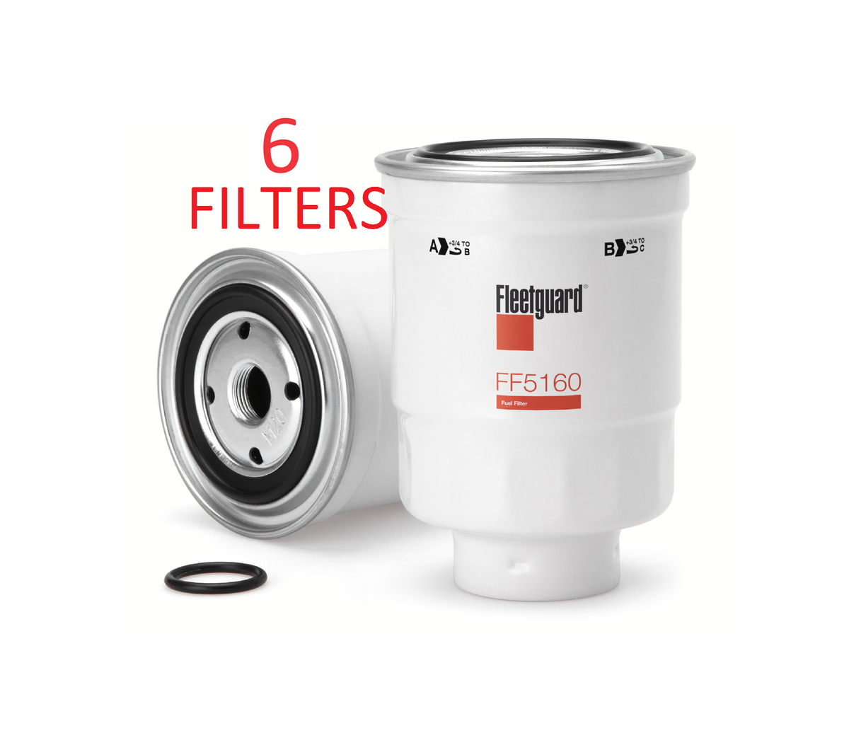 FF5160 (6 PACK) FLEETGUARD FUEL FILTER BF7534 Chevrolet GMC Dodge