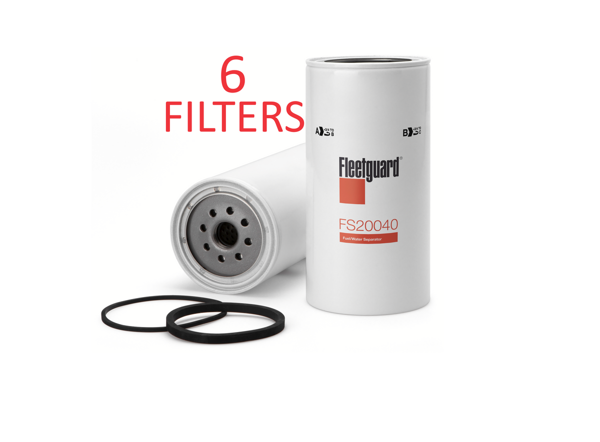 FS20040 (CASE OF 6) FLEETGUARD FUEL FILTER BF46018-O Maxxforce 