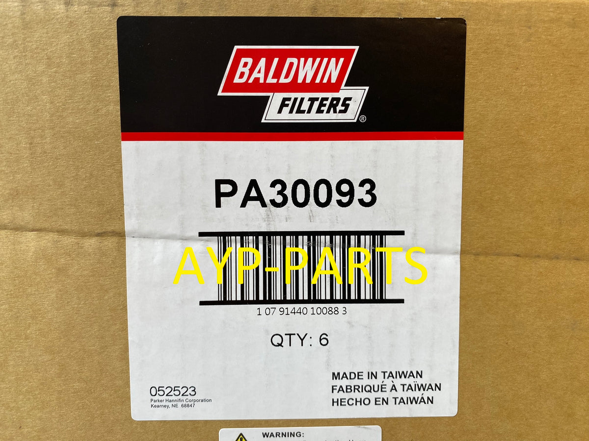 PA30093 (CASE OF 6) BALDWIN CABIN AIR FILTER AF55839 for IHC