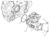 385-0939 CATERPILLAR CAT C-13 ENGINE BRAKE AIR COMPRESSOR p009