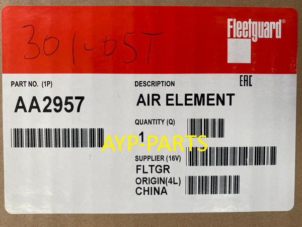 AA2957 FLEETGUARD AIR FILTER SET PA5498 PA5499 AF25452 AF25453 p006