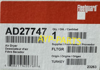 AD27747 (1 ) FLEETGUARD AIR DRYER BA5379 R950068A MAN Volvo Mercedes Iveco a245