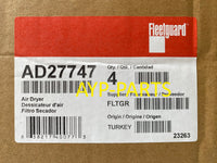 AD27747 (CASE OF 4) FLEETGUARD AIR DRYER BA5379 R950068A Freightliner Mack Volvo Western Star a497
