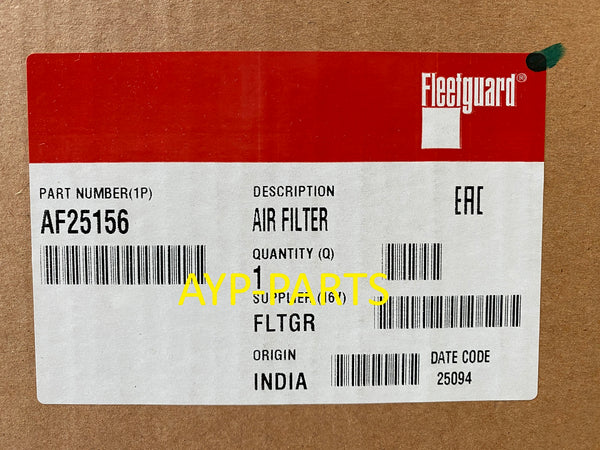 AF25156 FLEETGUARD AIR FILTER Cummins QSB7 a593
