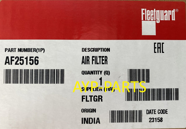 AF25156 FLEETGUARD AIR FILTER Cummins QSB7 a593