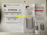 AF4197 FLEETGUARD AIR FILTER RS5287XP Paccar Kenworth T800 W900 Peterbilt 388 389 a300