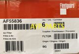 AF55836 (CASE OF 6) FLEETGUARD CABIN AIR FILTER PA30107 a479