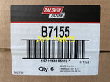 B7155 (CASE OF 6) BALDWIN OIL FILTER LF3818 a130