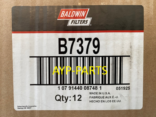 B7379 (CASE OF 12) BALDWIN OIL FILTER LF17494 Ford Super Duty Pickups with V8-406 (6.7L) a212
