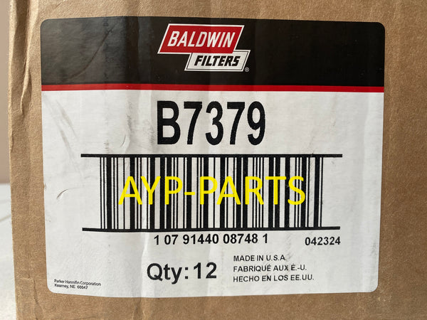 B7379 (CASE OF 12) BALDWIN OIL FILTER LF17494 Ford Super Duty Pickups with V8-406 (6.7L) a212