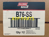 B76-SS (CASE OF 12) BALDWIN OIL FILTER LF3379 for CAT Mack Volvo Equipment a949
