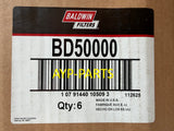 BD50000 (CASE OF 6) BALDWIN OIL FILTER LF14000NN for Cummins ISX ISM QSX QSM a040