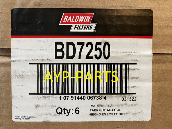 BD7250 (CASE OF 6) BALDWIN OIL FILTER LF9025 DT466E DT570 HT570 Maxxforce a566
