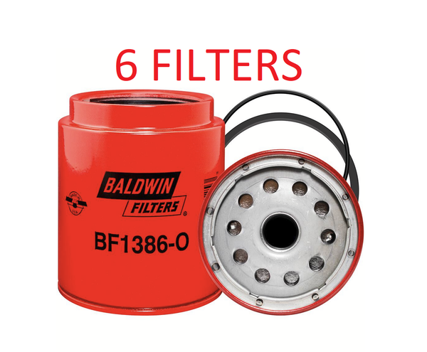 BF1386-O (6 PACK) BALDWIN FUEL FILTER FS19966 Mack CXU613 GU713, Volvo VHD64 a678