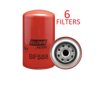 BF588 6 PACK) BALDWIN FUEL FILTER FF5019 International DT466E 530E 551 Engine a581