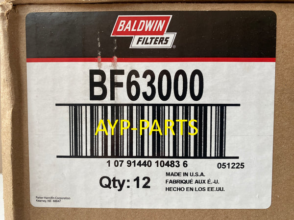 BF63000 (CASE OF 12) BALDWIN FUEL FILTER FF63054NN Freightliner International Mack a260