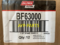 BF63000 (CASE OF 12) BALDWIN FUEL FILTER FF63054NN Freightliner International Mack a260