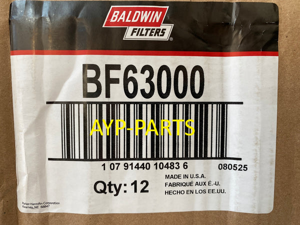 BF63000 (CASE OF 12) BALDWIN FUEL FILTER FF63054NN Freightliner International Mack a260