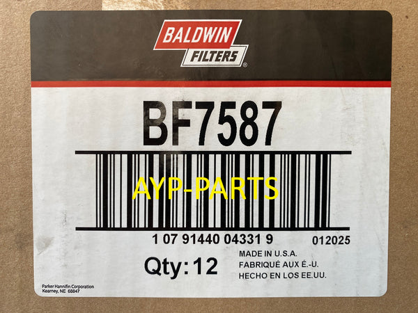 BF7587 (CASE OF 12) BALDWIN FUEL FILTER FF5319 a629