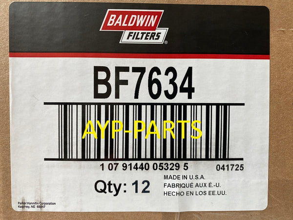 BF7634 (CASE OF 12) BALDWIN FUEL FILTER FF5324 Caterpillar Engines Topkick Kodiak a538
