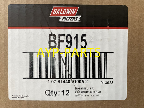 BF915 (CASE OF 12) BALDWIN FUEL FILTER FF5011 a667
