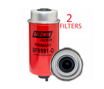 BF9891-D (2 PACK) BALDWIN FUEL FILTER FS20076 John Deere Dozers Excavators Loaders a855