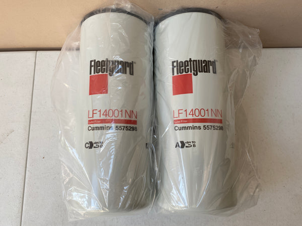 LF14001NN (2 PACK) FLEETGUARD OIL FILTER B40145 CUMMINS ISX ISM QSX QSM ENGINES a118