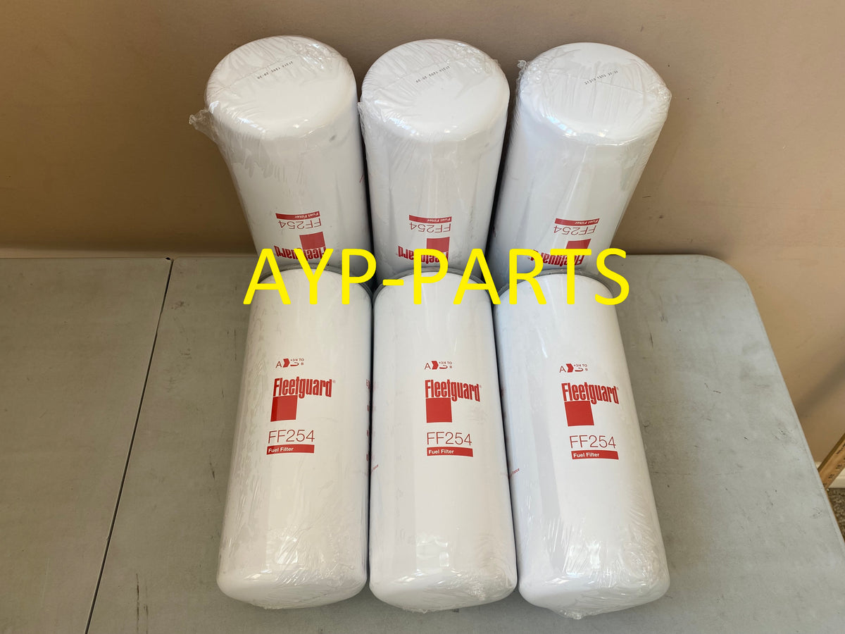 FF254 (6 PACK) FLEETGUARD FUEL FILTER BF46161 BF46233 Mack Volvo a087 ...