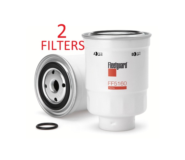 FF5160 (2 PACK) FLEETGUARD FUEL FILTER BF7534 Chevrolet GMC Dodge Komatsu Toro a322