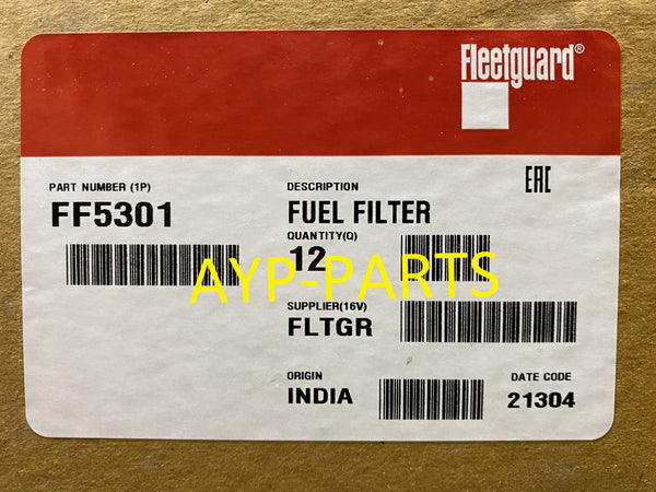 FF5301 (CASE OF 12) FLEETGUARD FUEL FILTER BF1224 Carrier & Thermo-King Units a547