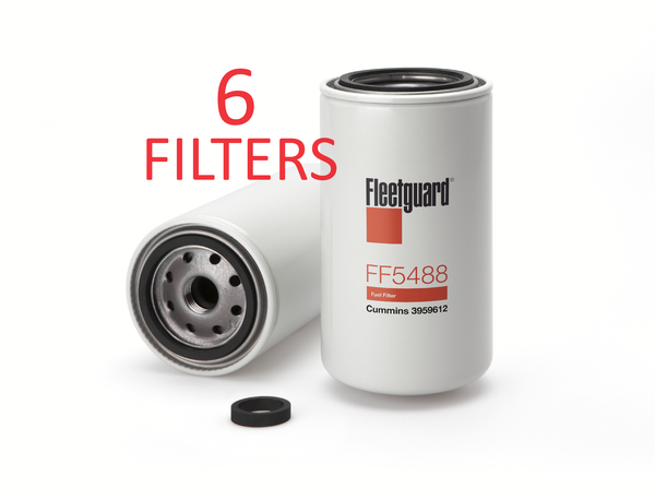 FF5488 (6 PACK) FLEETGUARD FUEL FILTER BF7815 Kenworth, Mack, Peterbilt, Sterling a367