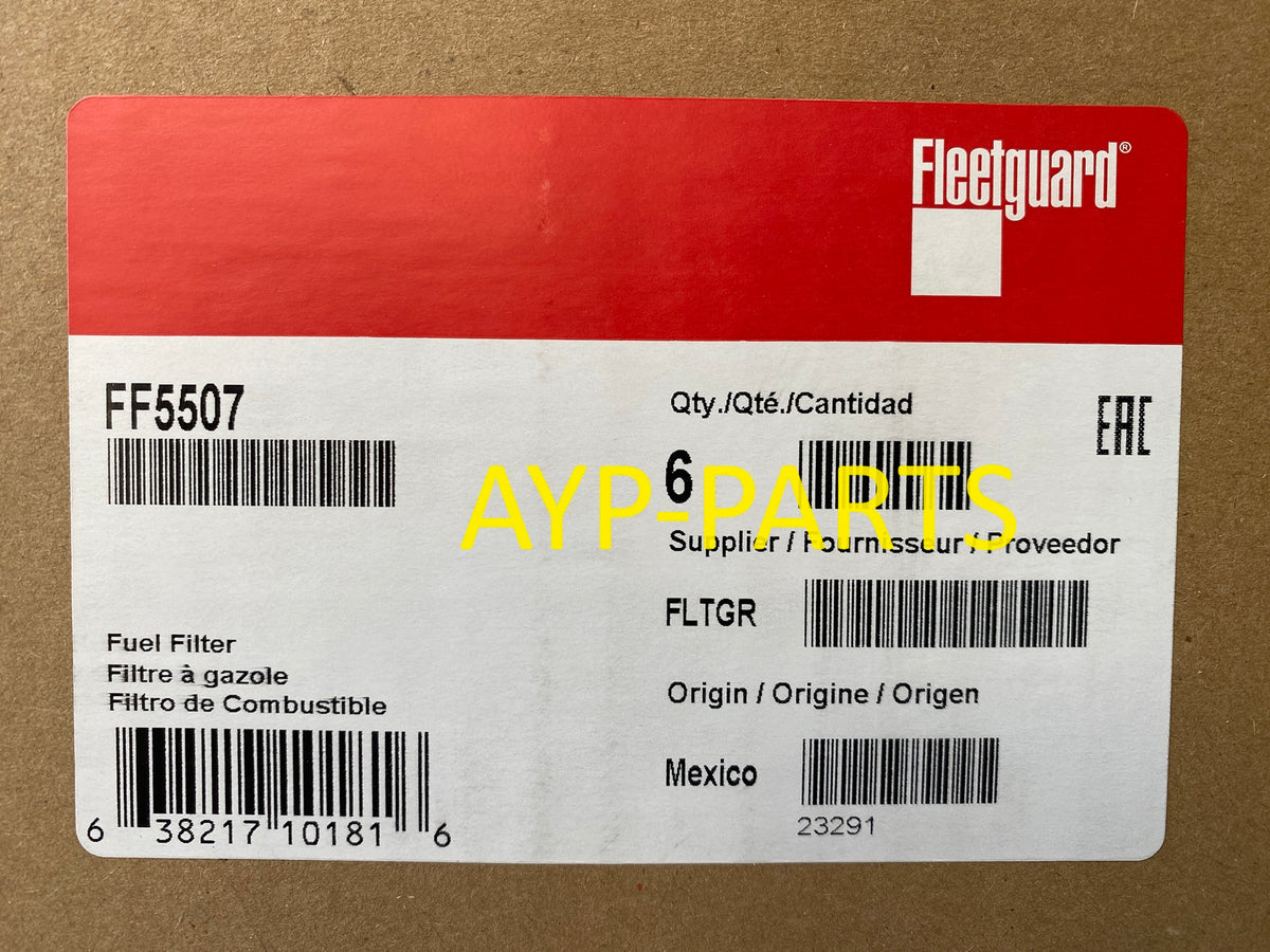 FF5507 (CASE OF 6) FLEETGUARD FUEL FILTER BF7814 Volvo Mack MP7 MP8 En ...