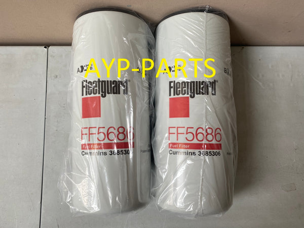 FF5686 (2 PACK) FLEETGUARD FUEL FILTER BF9860 Cummins ISX 15L QSX15 ...