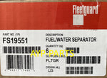 FS19551 (CASE OF 6) FLEETGUARD FUEL FILTER BF1390-O for Ford Medium Duty w/6.6L, 7.8L Engines a720