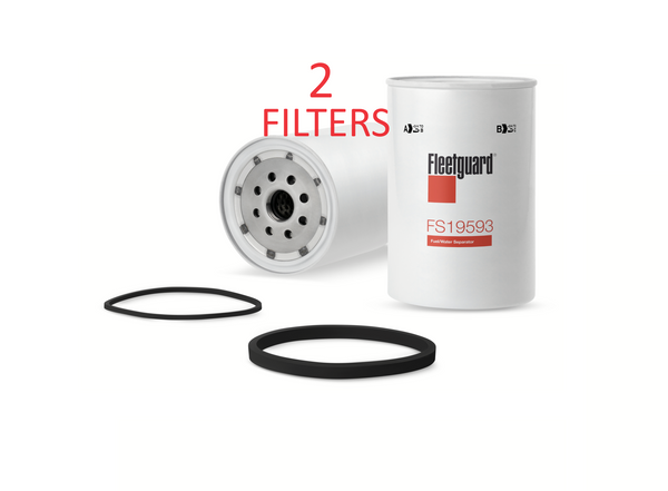 FS19593 (2 PACK) FLEETGUARD FUEL FILTER BF9898-O a420