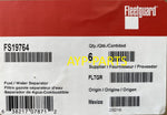 FS19764 (CASE OF 6) FLEETGUARD FUEL FILTER PF9814 for Davco Fuel Processors 380/382 a142