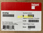 FS19764 (CASE OF 6) FLEETGUARD FUEL FILTER PF9814 for Davco Fuel Processors 380/382 a142