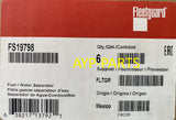 FS19798 (CASE OF 6) FLEETGUARD FUEL FILTER BF1347-O, BF46098-O a891
