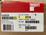 FS20028 (CASE OF 6) FLEETGUARD FUEL FILTER BF1360-O Blue Bird Hino Mercedes Nissan a363