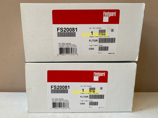 FS20081 (2 PACK) FLEETGUARD FUEL FILTER PF46171 for Freightliner M2 w/ Detroit Diesel a102