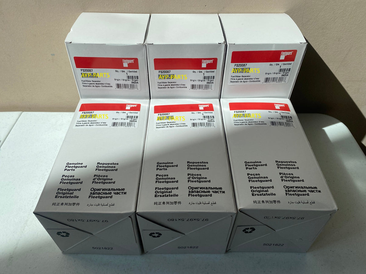 FS20087 (6 PACK) FLEETGUARD FUEL FILTER PF7986 Caterpillar CT660 Maxxf ...