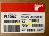 FS20087 (CASE OF 12) FLEETGUARD FUEL FILTER PF7986 Caterpillar CT660 Maxxforce 11 13 N13 a182