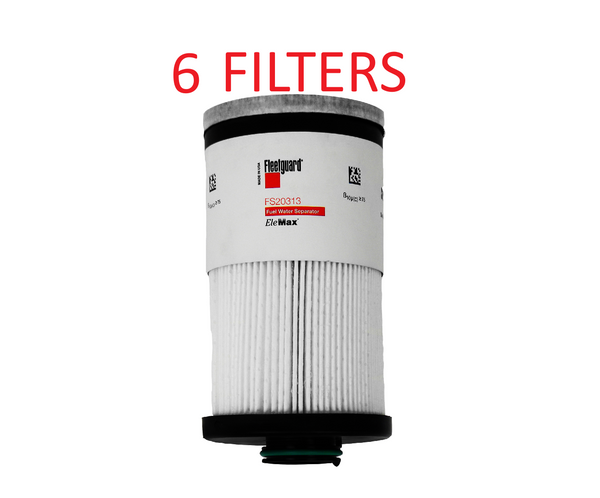 FS20313 (CASE OF 6) FLEETGUARD FUEL FILTER a893