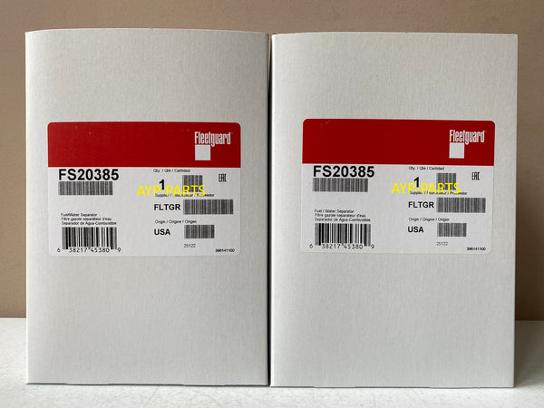 FS20385 (2 PACK) FLEETGUARD FUEL FILTER PF46145 Replaces FS20083 for Cummins ISX Detroit DD13, 15, 16 a021