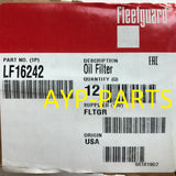 LF16242 (CASE OF 12) FLEETGUARD OIL FILTER B160 GMC Light-Duty Trucks; VM Engines a205