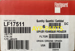 LF17511 (CASE OF 6) FLEETGUARD OIL FILTER P7505 DD13 DD15 DD16 a029