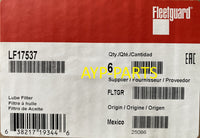 LF17537 (CASE OF 6) FLEETGUARD OIL FILTER B40137 a705