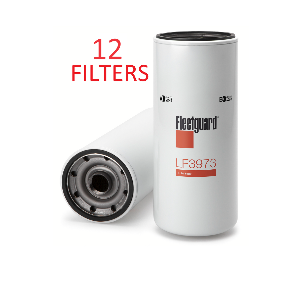 LF3973 (CASE OF 12) FLEETGUARD OIL FILTER B7225 a480 – Auto/Truckparts