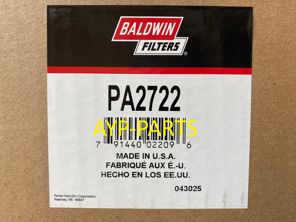 PA2722 BALDWIN AIR FILTER HOUSING AH8503 Freightliner Monoco-Coach a201